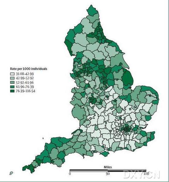 在英国曾进行过一项基于有全国性代表性