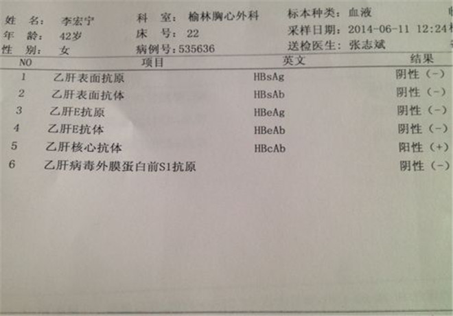 懷孕肝功能化驗(yàn)單