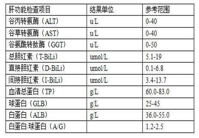 解讀肝功能化驗單