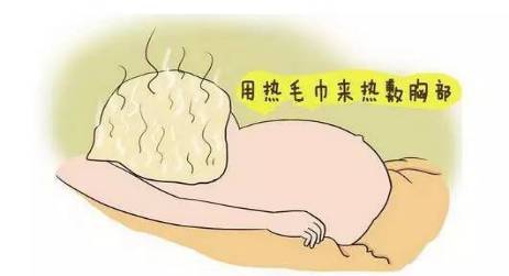 (1)疏通乳腺管:妈妈双手全掌