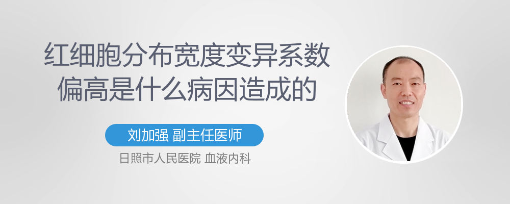 红细胞分布宽度偏高病因造成的