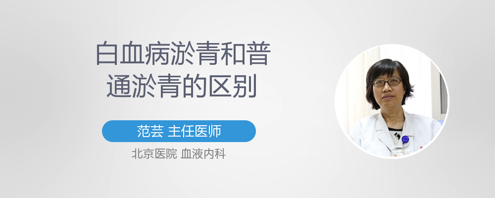 白血病淤青和普通淤青的区别