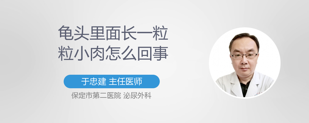 龟头里面长一粒粒小肉怎么回事