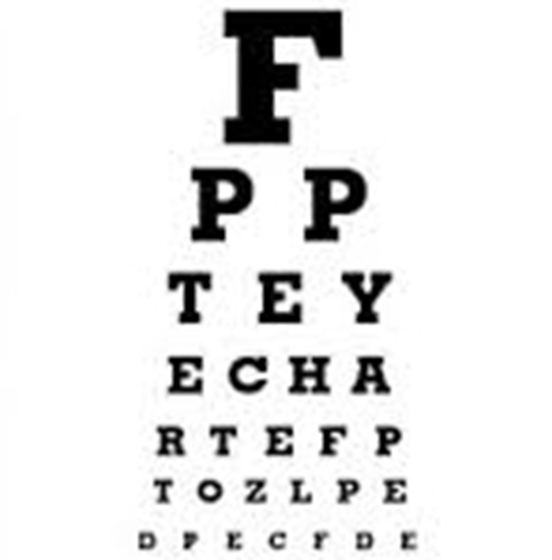 视力表纯字母的图片