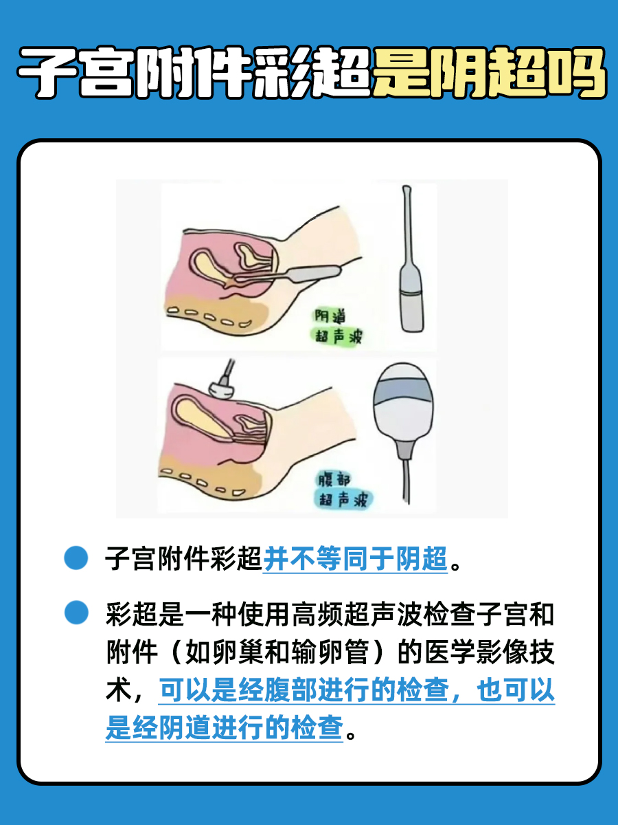 子宫附件彩超，难道就是阴超吗？