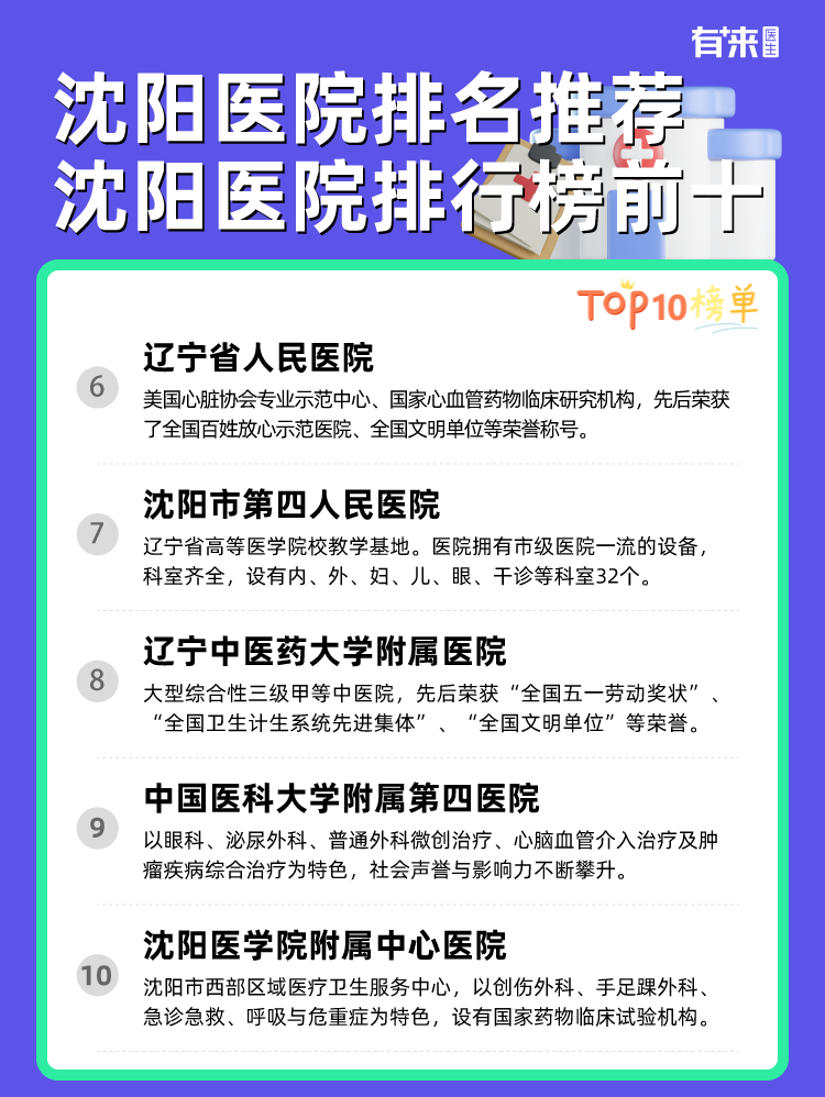 沈阳医院排名推荐 沈阳医院排行榜前十