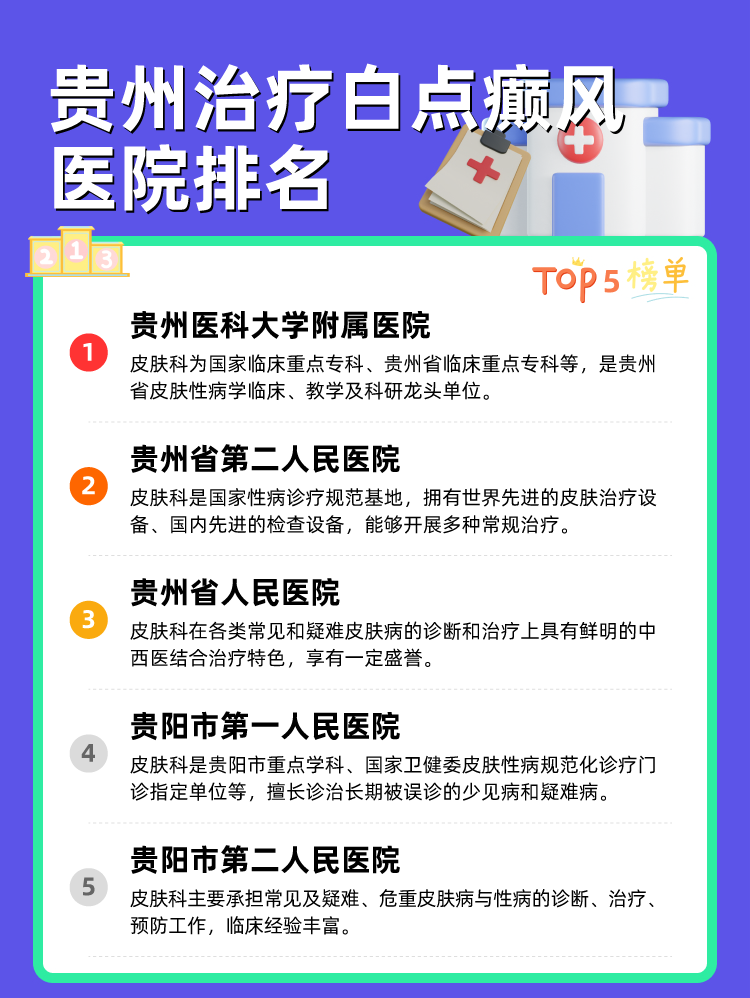 贵州治疗白点癫风医院排名