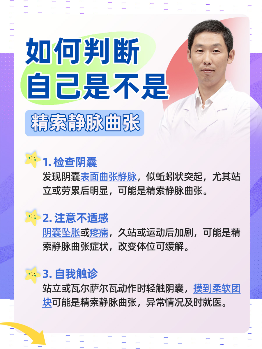 自查精索静脉曲张：三个简单方法识别症状