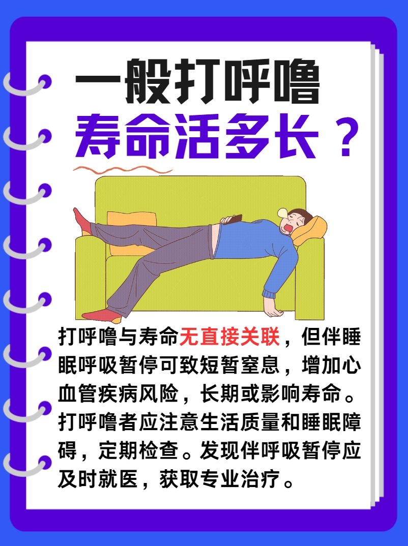 一般打呼噜寿命活多长，你知道吗？