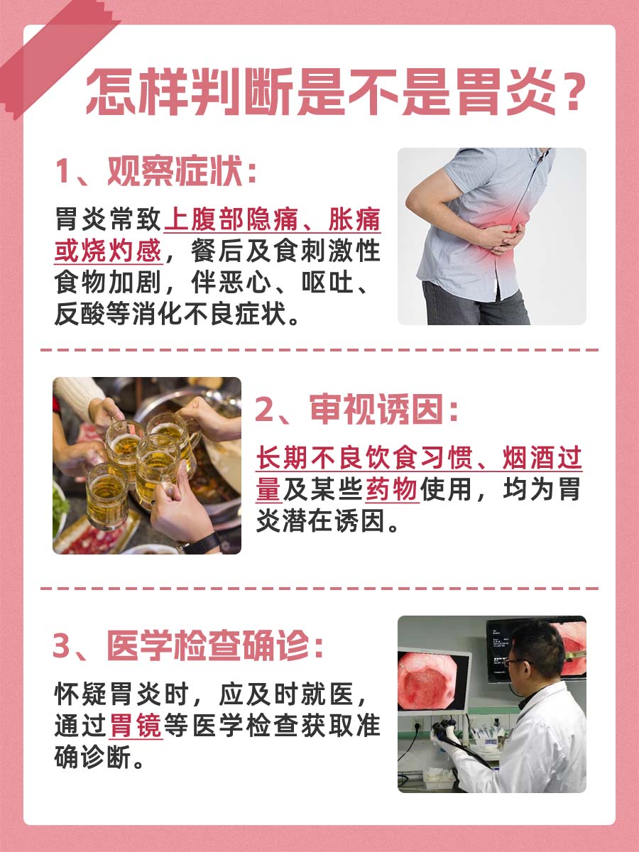 胃炎识别手册,如何判断是否为胃炎