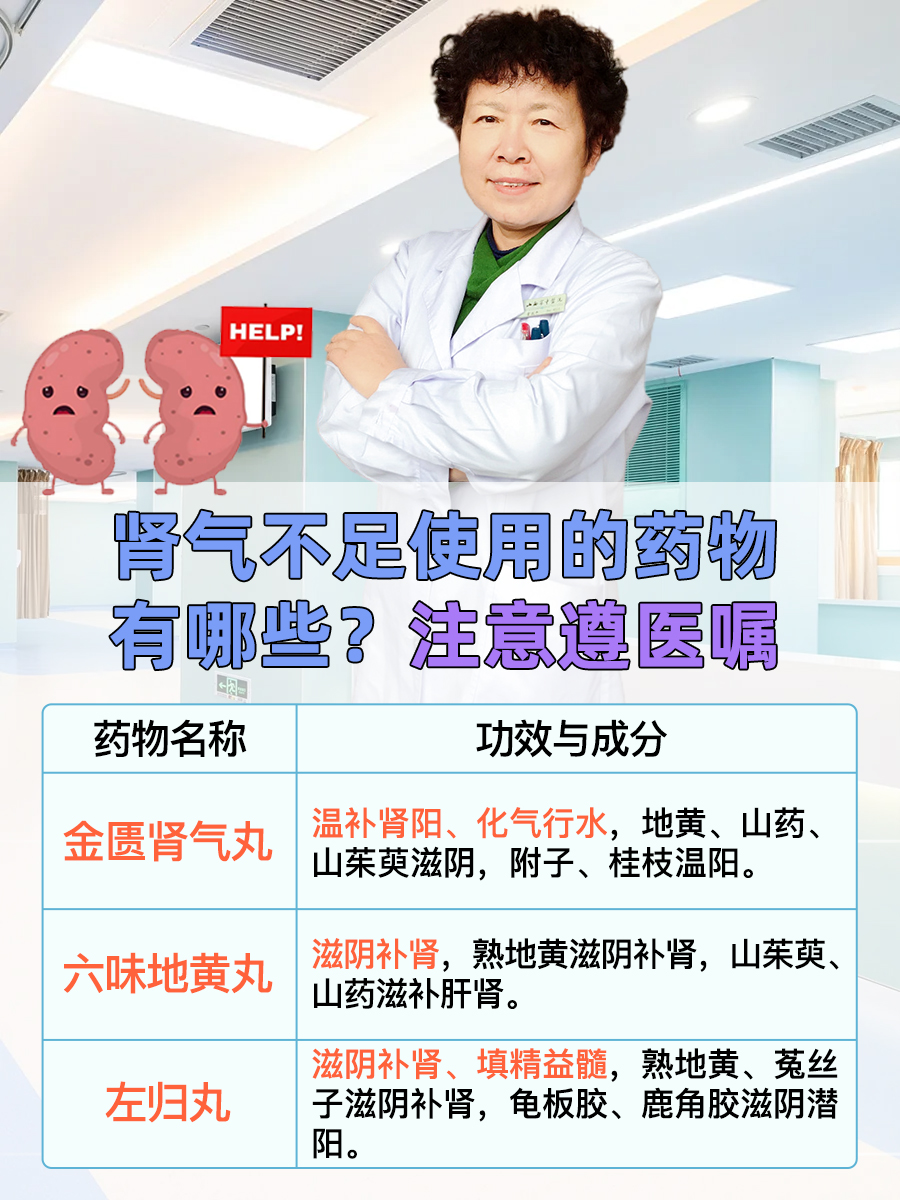 肾气不足使用什么药？医生解答