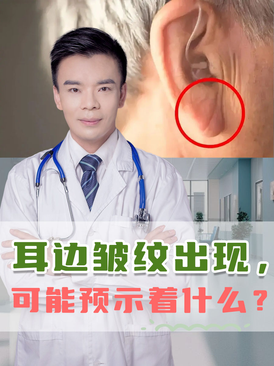 耳边皱纹出现,可能预示着什么?