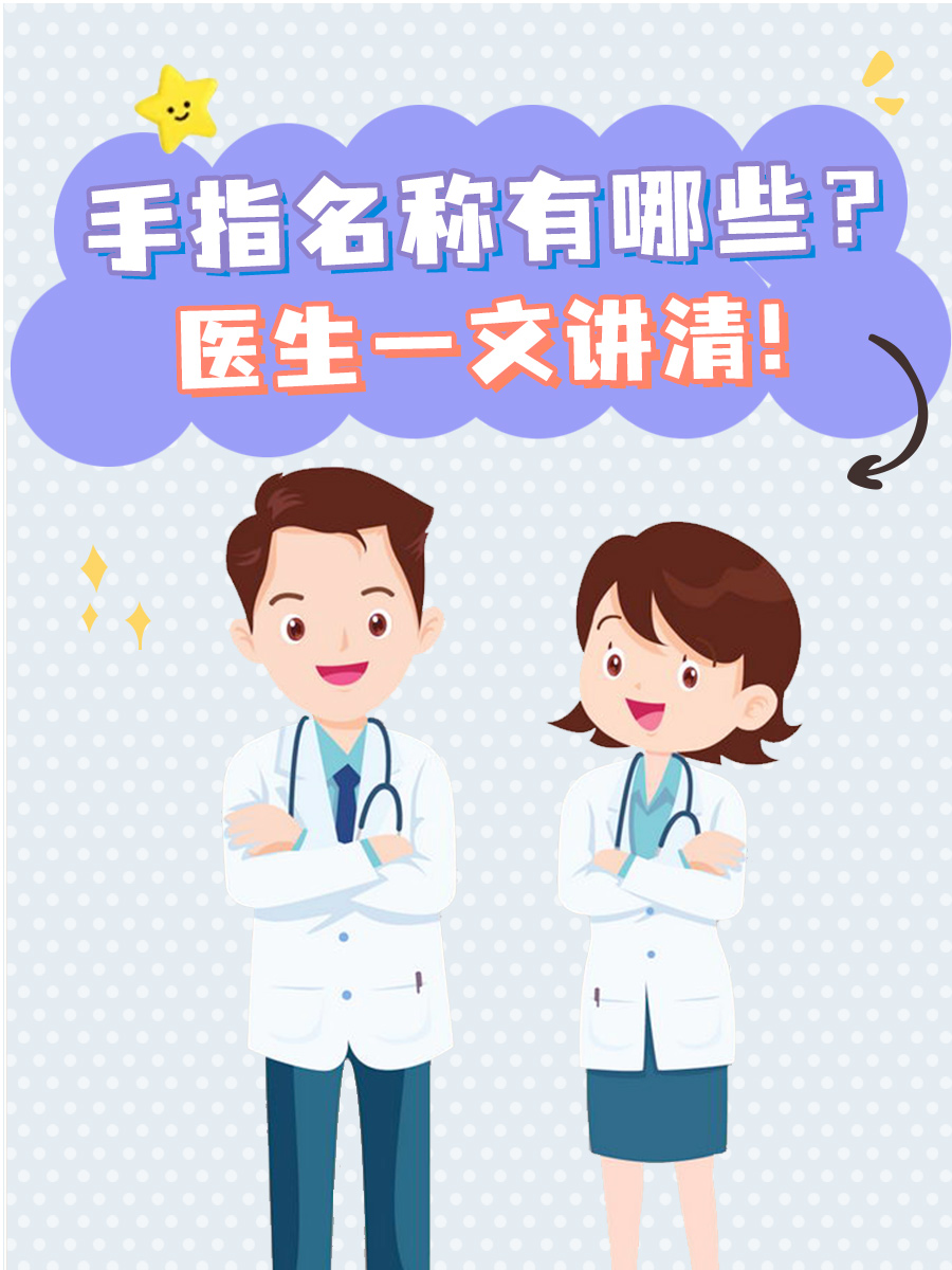 手指名称有哪些?医生一文讲清!