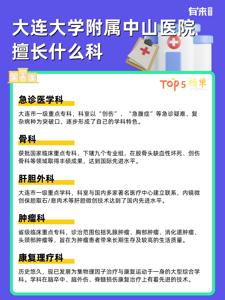 大连大学附属中山医院擅长什么科