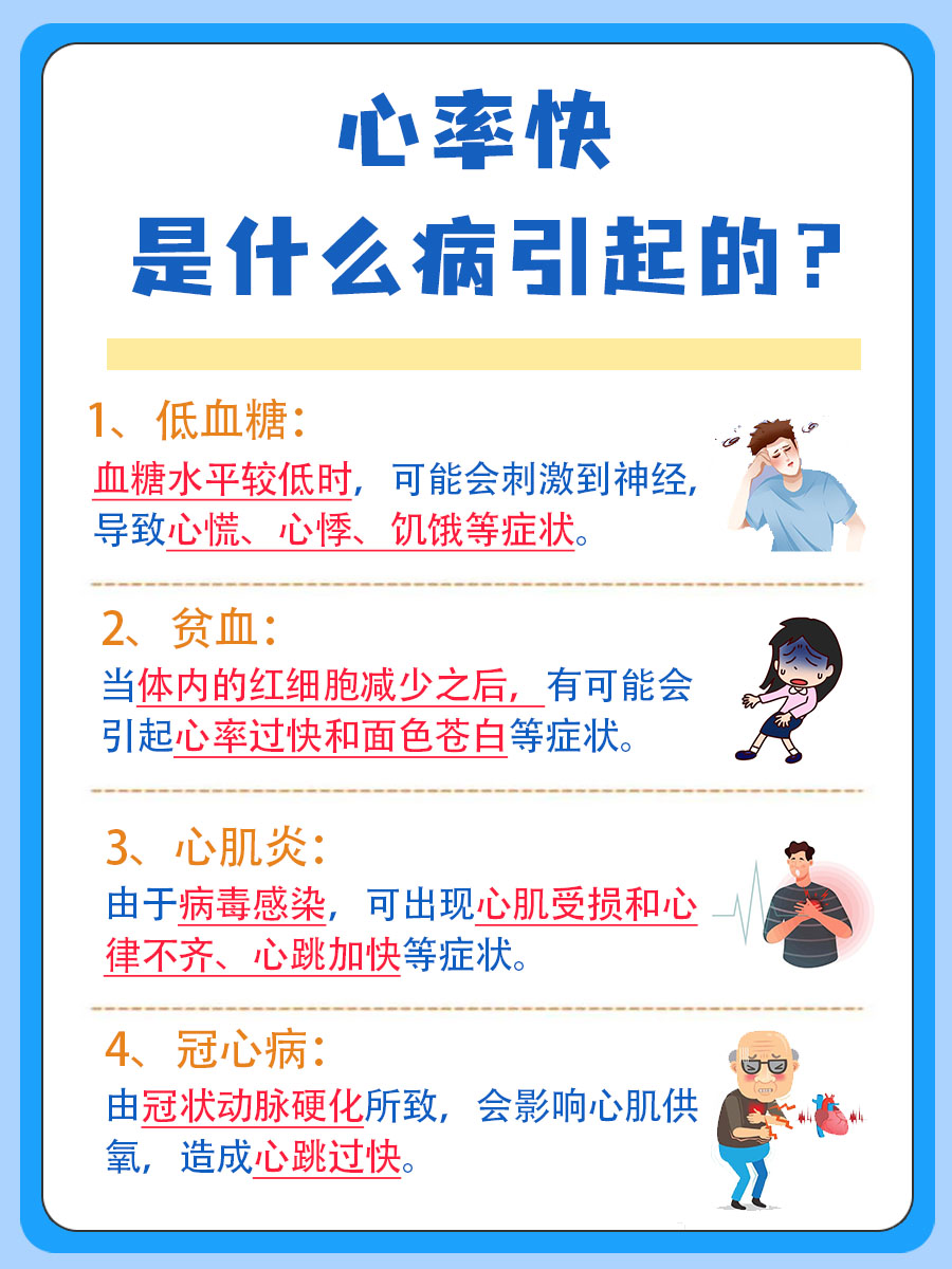 心率快?小心这四种病找到你!
