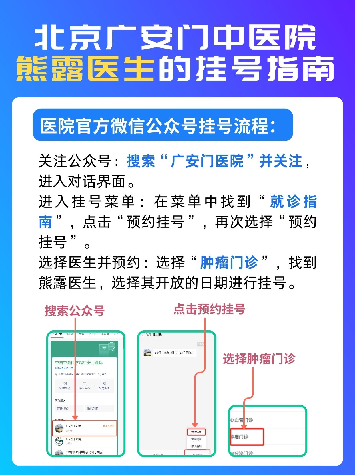 北京广安门中医院熊露医生怎么样?怎么挂号?