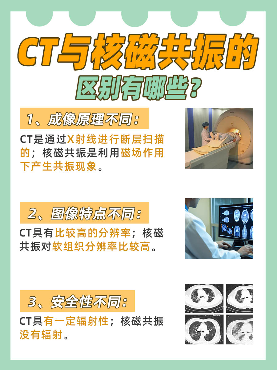 CT与核磁共振：医学影像界的双雄对比