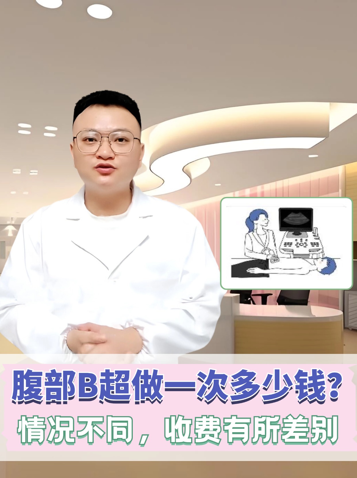 腹部B超做一次多少钱？看情况！