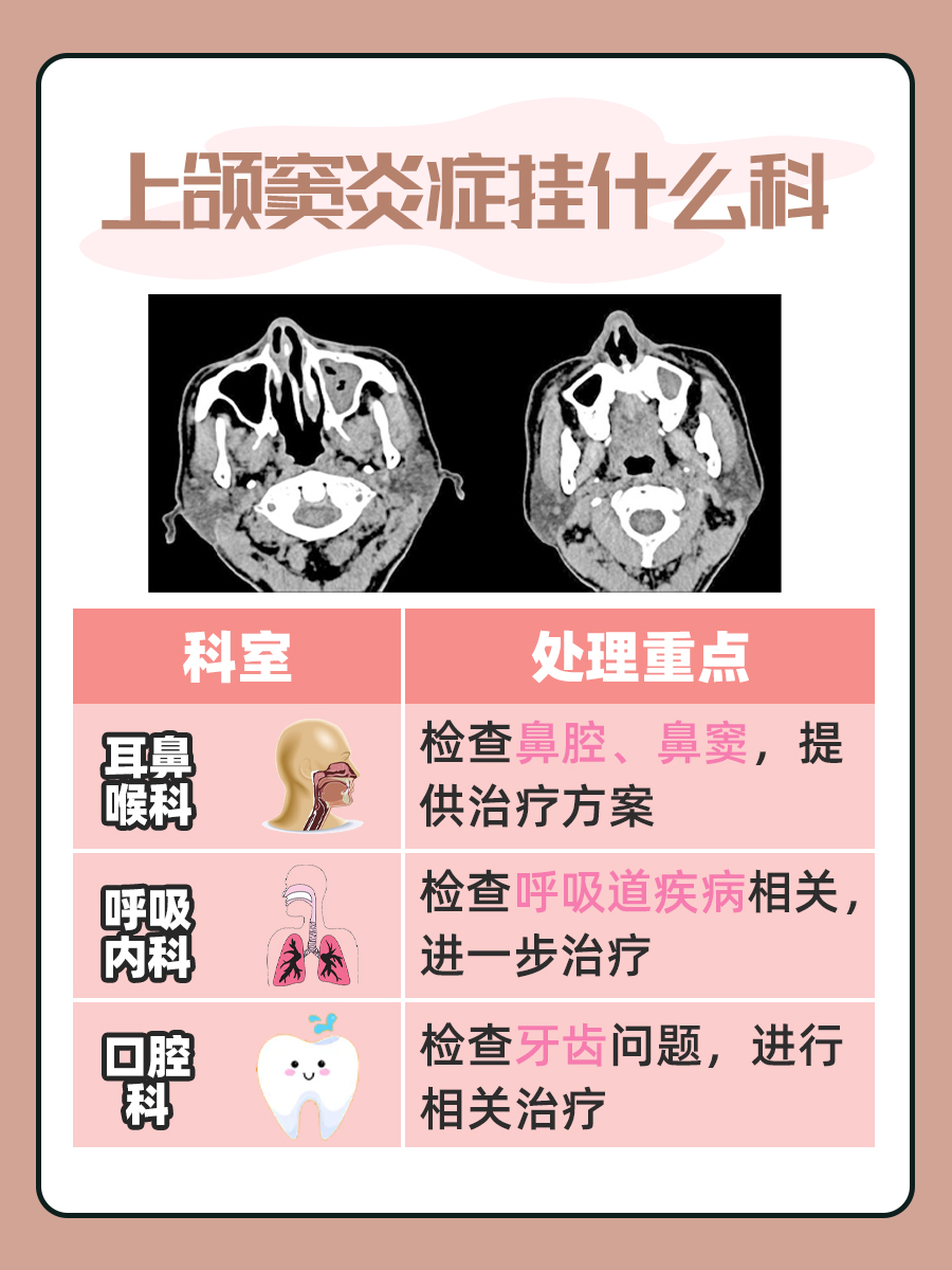精准就诊指南:上颌窦炎症应选择的科室