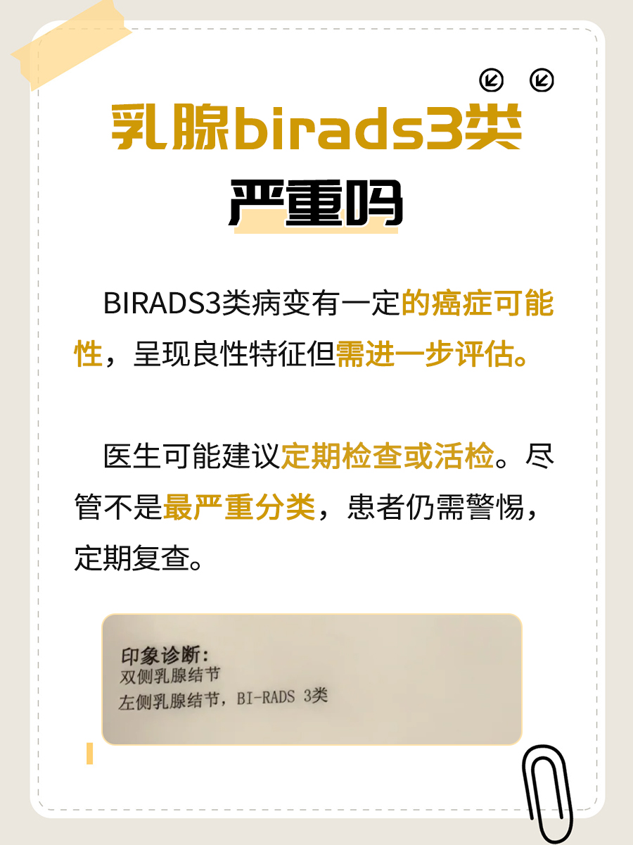 乳腺BIRADS3类病变,是否需要担忧