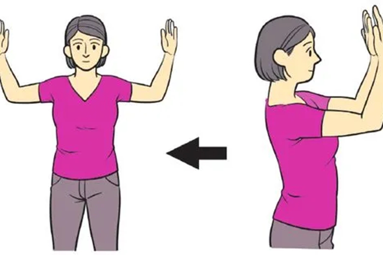 扩胸运动图 扩胸运动图