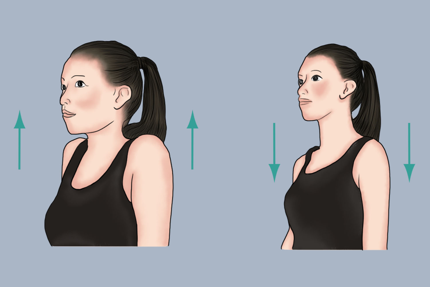 耸肩练习图
