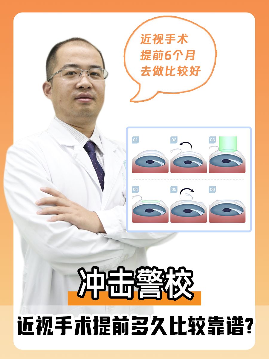 冲击警校，近视手术提前多久比较靠谱？