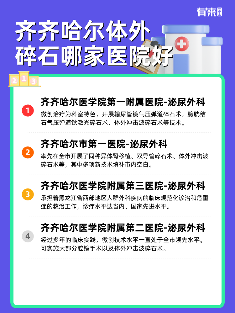 齐齐哈尔体外碎石哪家医院好