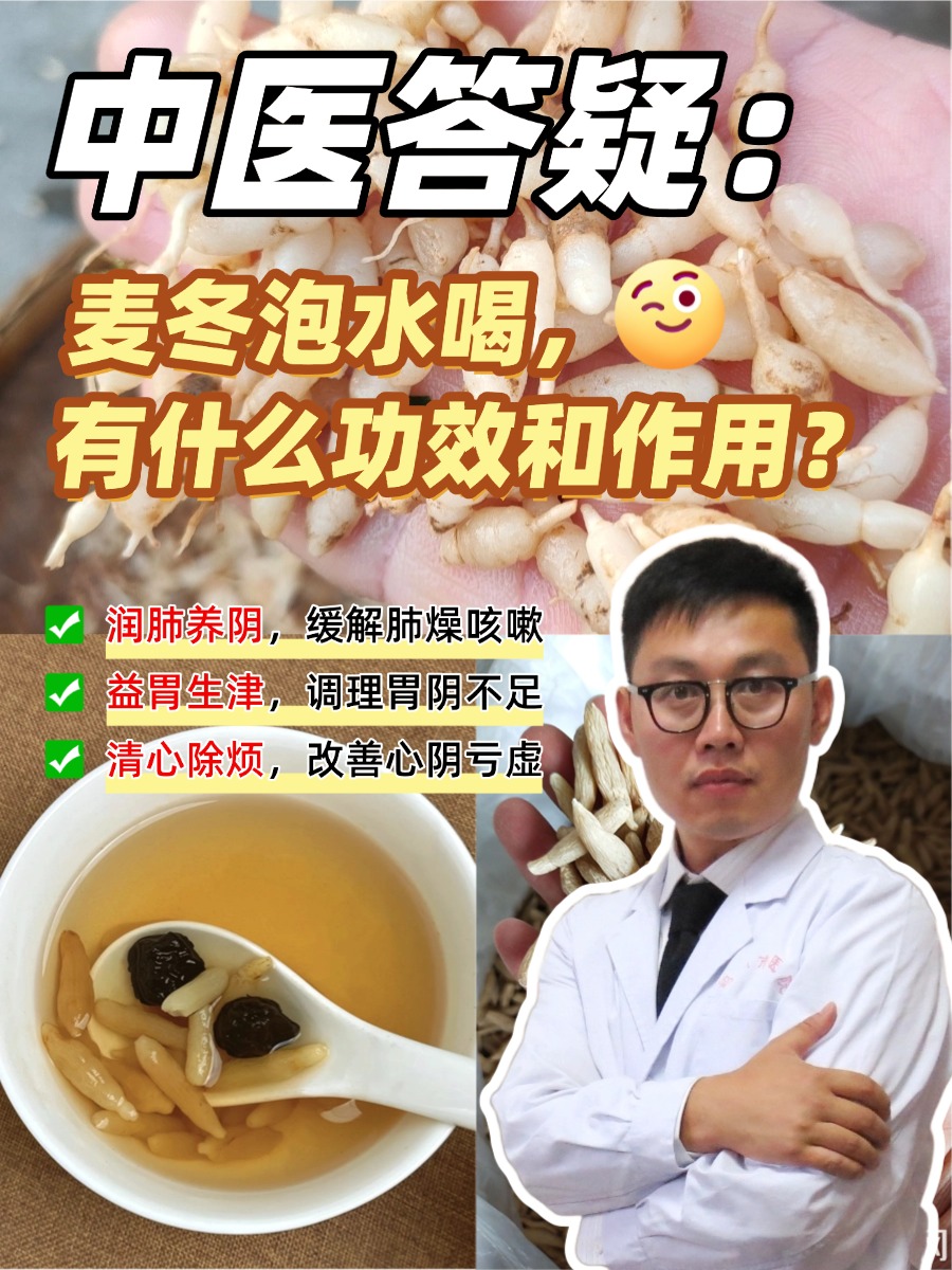 中医答疑：麦冬泡水喝，有什么功效和作用？