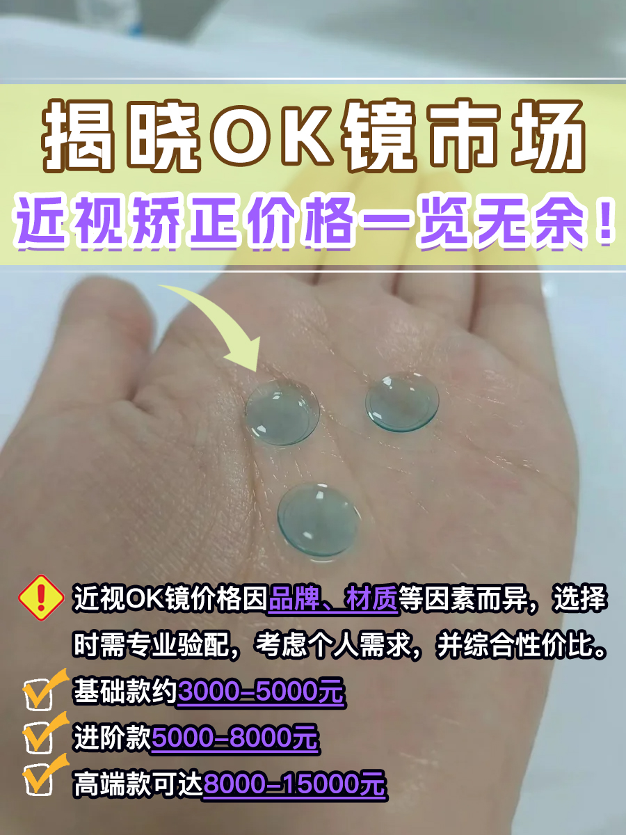 揭晓OK镜市场，近视矫正价格一览无余！
