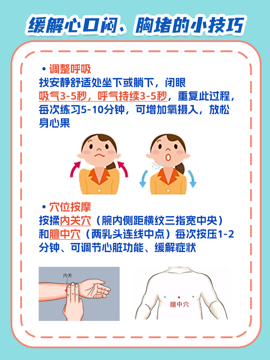 医生解读：心口闷胸堵憋的难受原因与应对