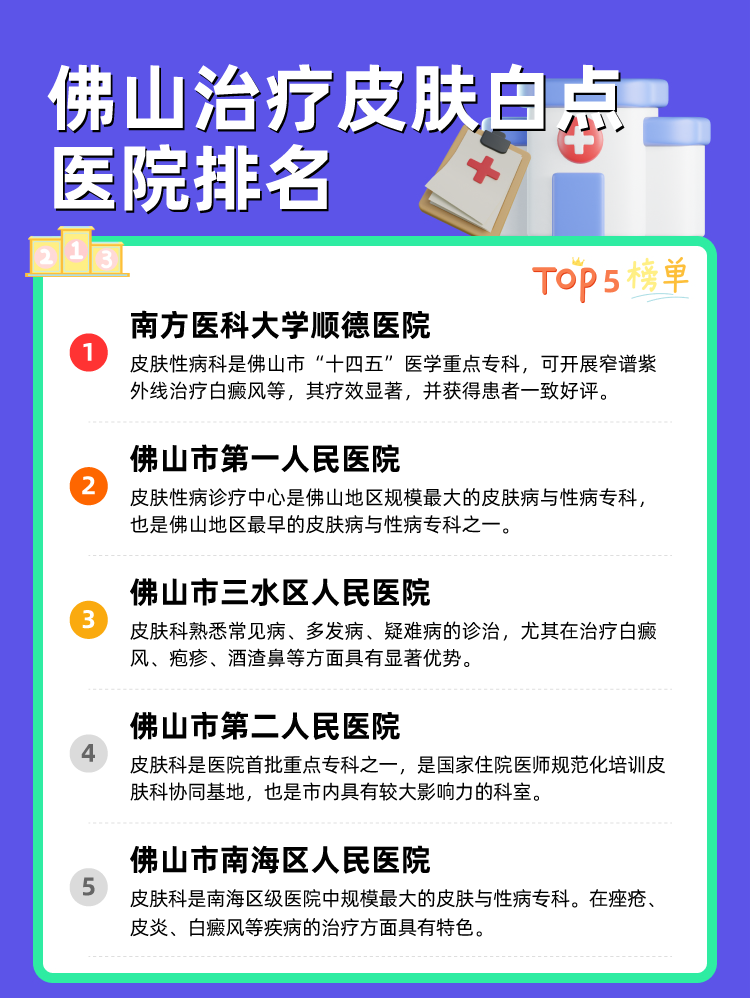 佛山治疗皮肤白点医院排名