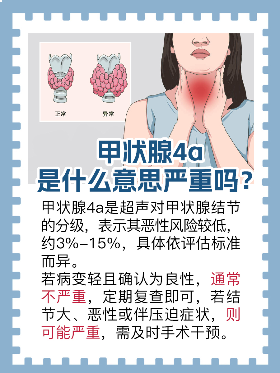 甲状腺4a是什么意思严重吗？一文解析