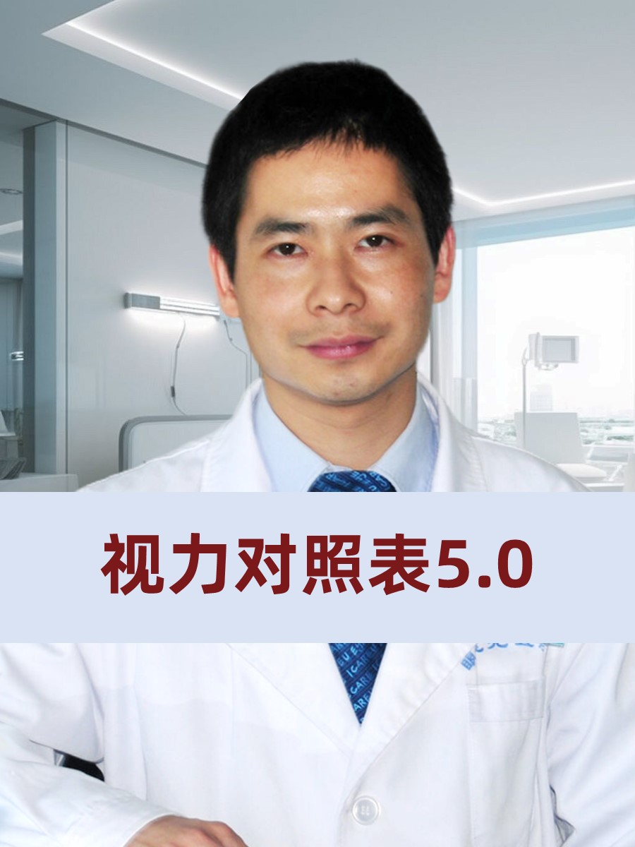 视力对照表5.0