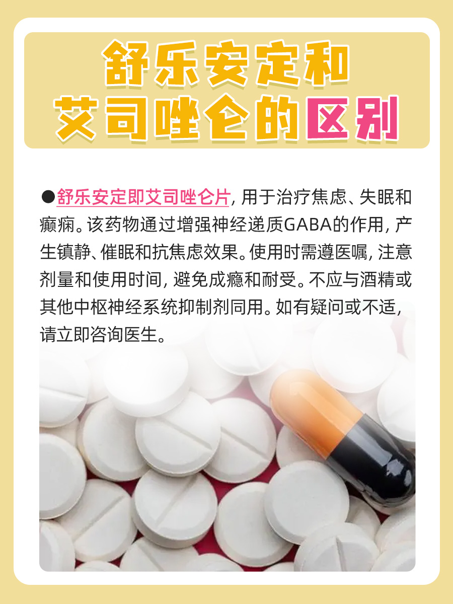 舒乐安定vs艾司唑仑:药物区别解析