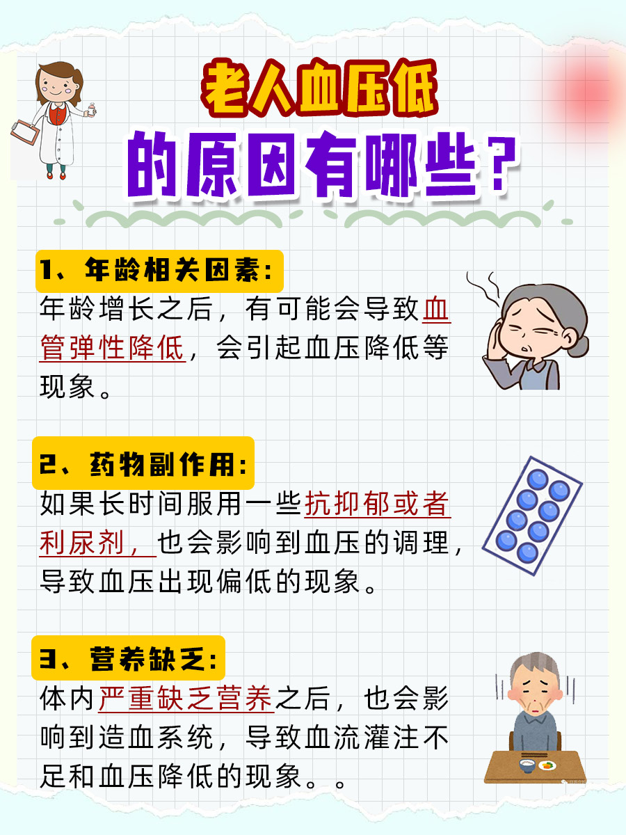老人血压低的原因，带你了解背后真相