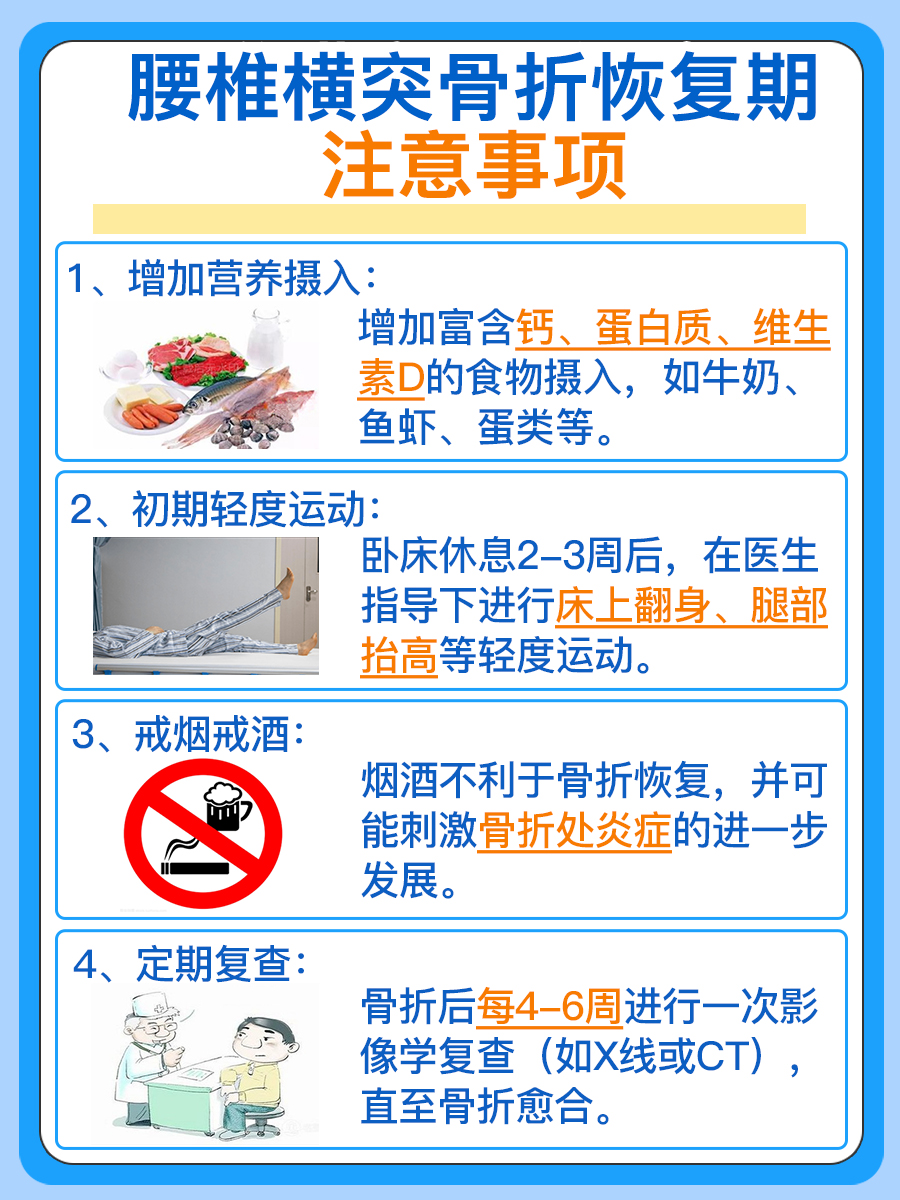 腰椎横突骨折:恢复时间一览