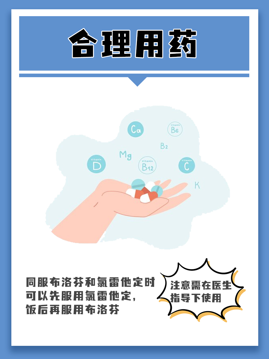 布洛芬+氯雷他定，同服有讲究！