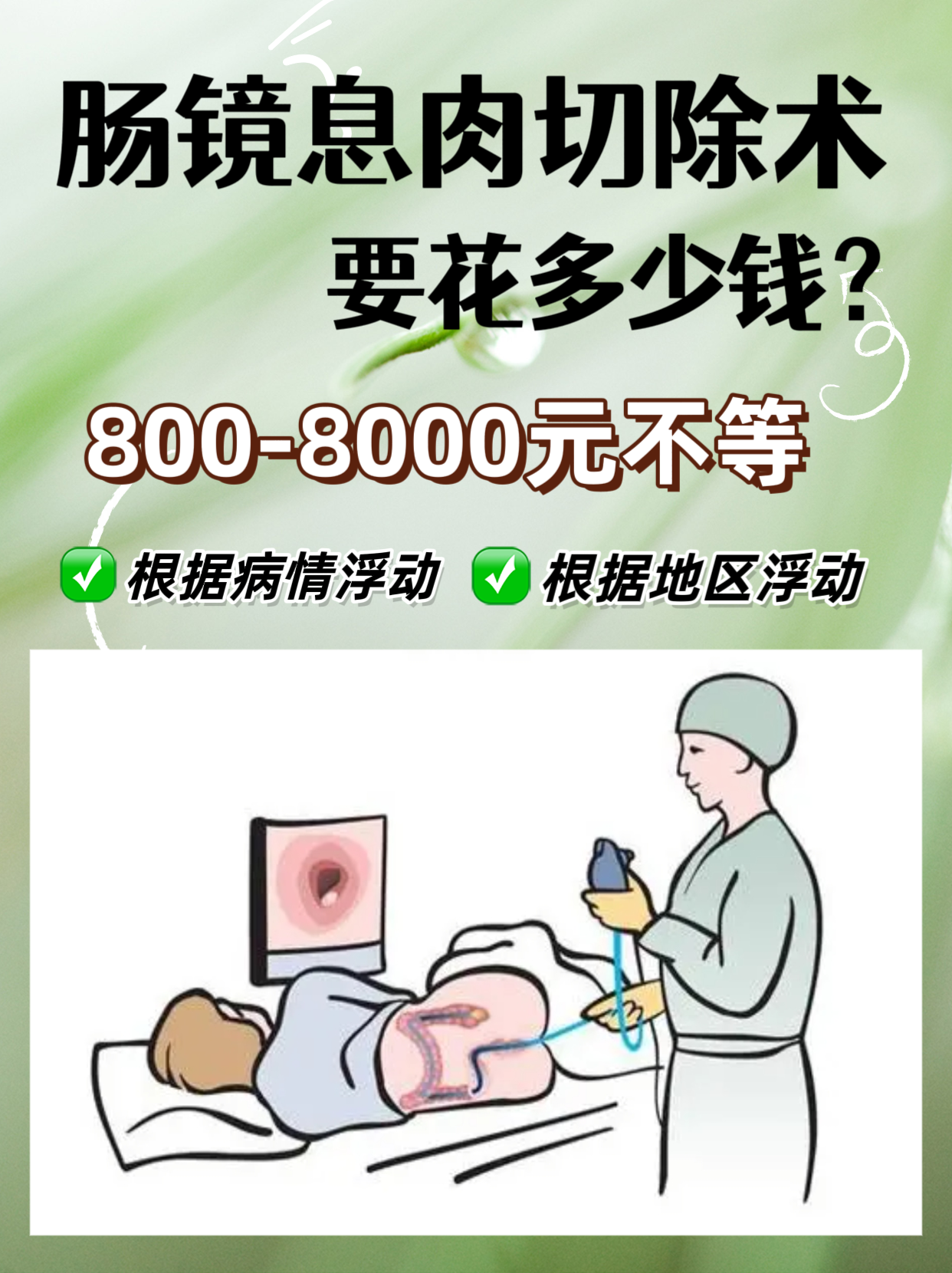过来人告诉你，肠镜切除息肉手术花费多少？