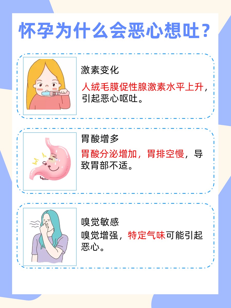 怀孕恶心想吐，原来是这个原因！