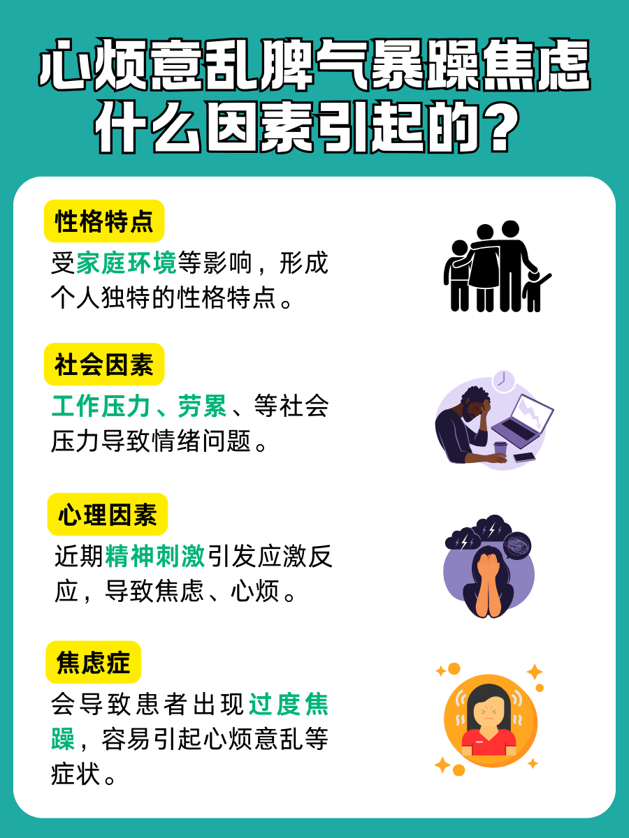 解答—心烦意乱脾气暴躁焦虑原因