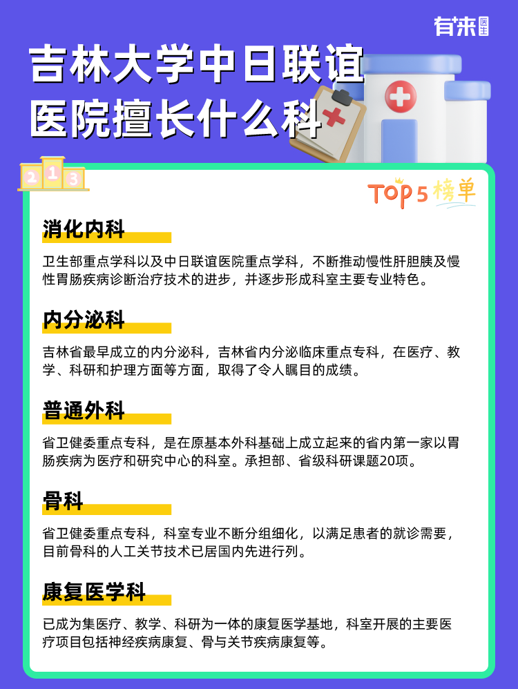 吉林大学中日联谊医院擅长什么科