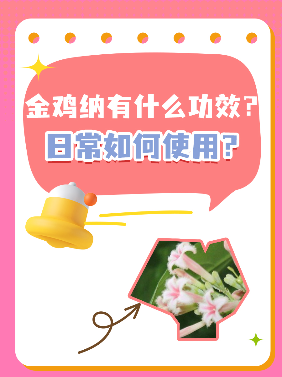 金鸡纳有什么功效？日常如何使用？