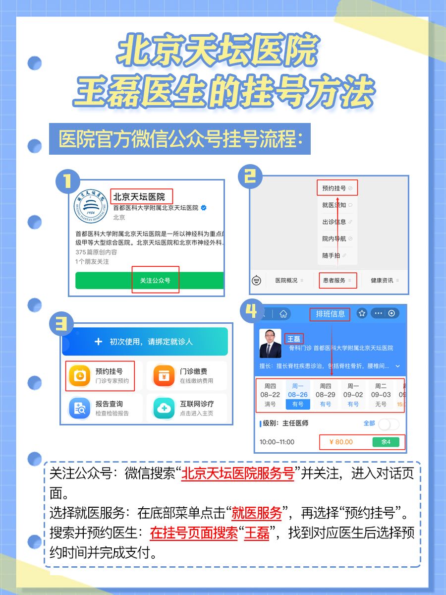 北京天坛医院王磊医生怎么样?怎么挂号?