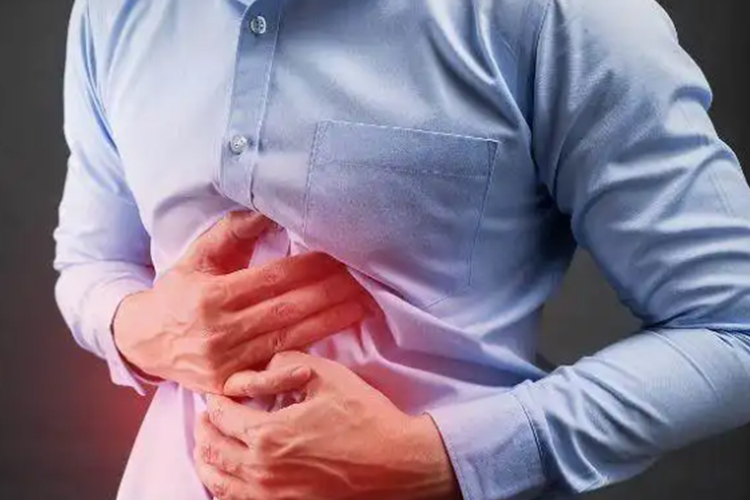 胆囊炎上腹部疼痛图