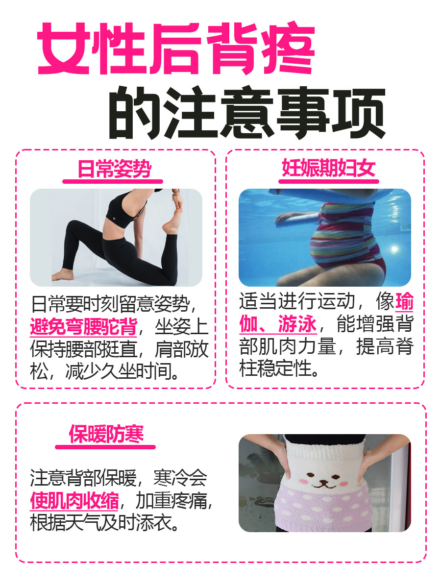 别再迷糊!女性后背疼,病因大起底