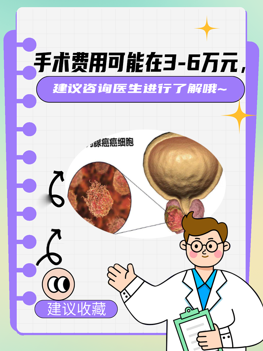 前列腺癌进行达芬奇机器人手术，费用有多少？