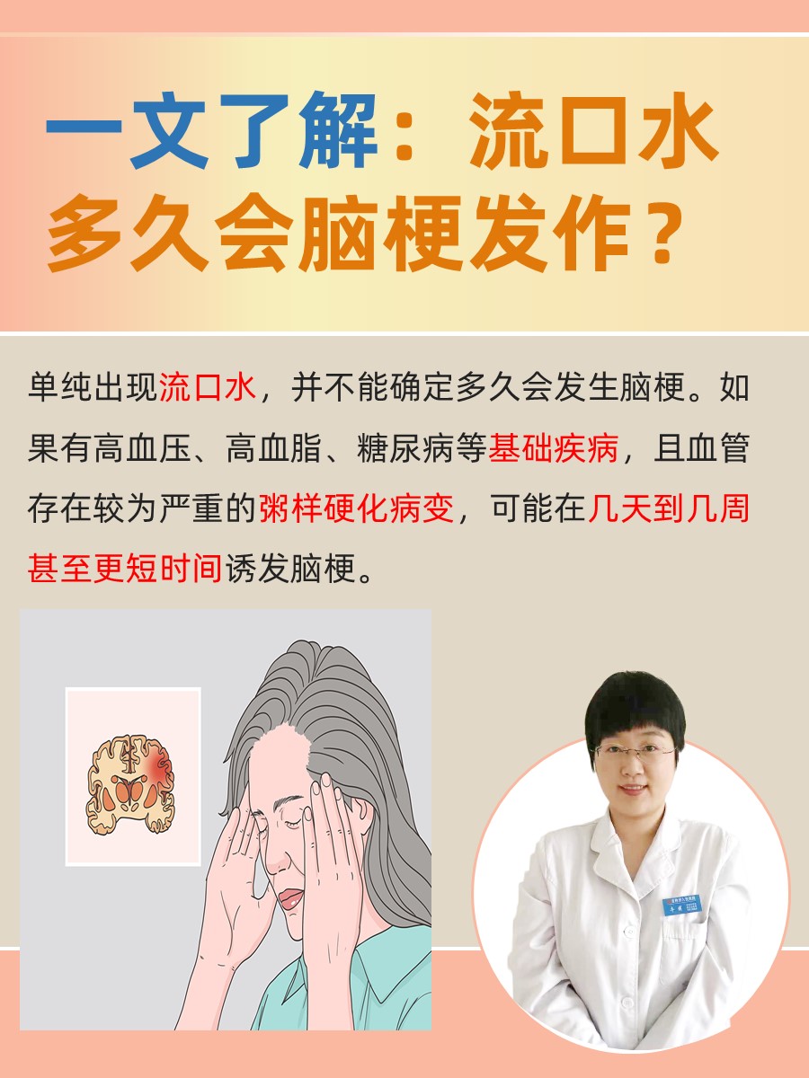 一文了解：流口水多久会脑梗发作？