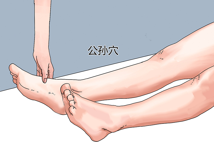 公孙穴按摩操作图 公孙穴按摩操作图