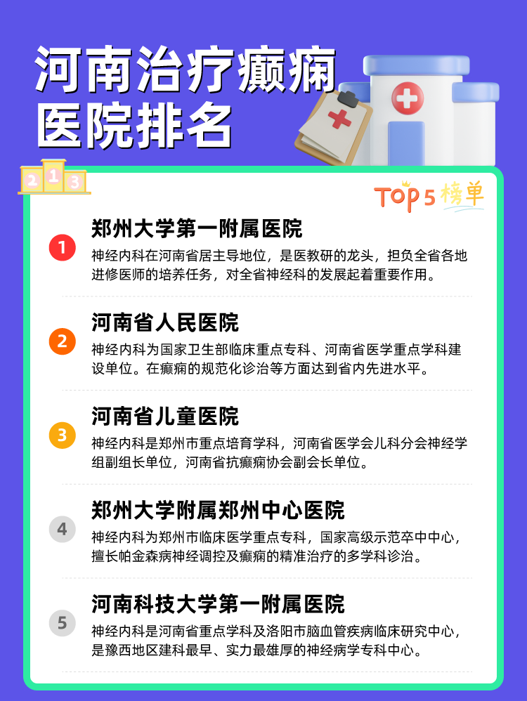 河南治疗癫痫医院排名